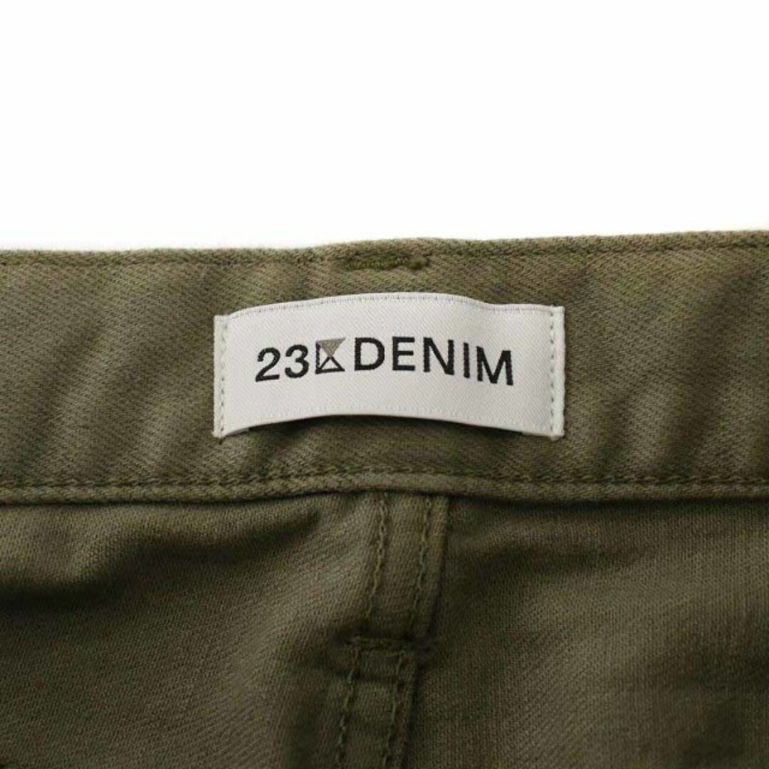 23区(ニジュウサンク)の23区 DENIM 23SS デニムパンツ ジーンズ ロング 38 M カーキ レディースのパンツ(デニム/ジーンズ)の商品写真