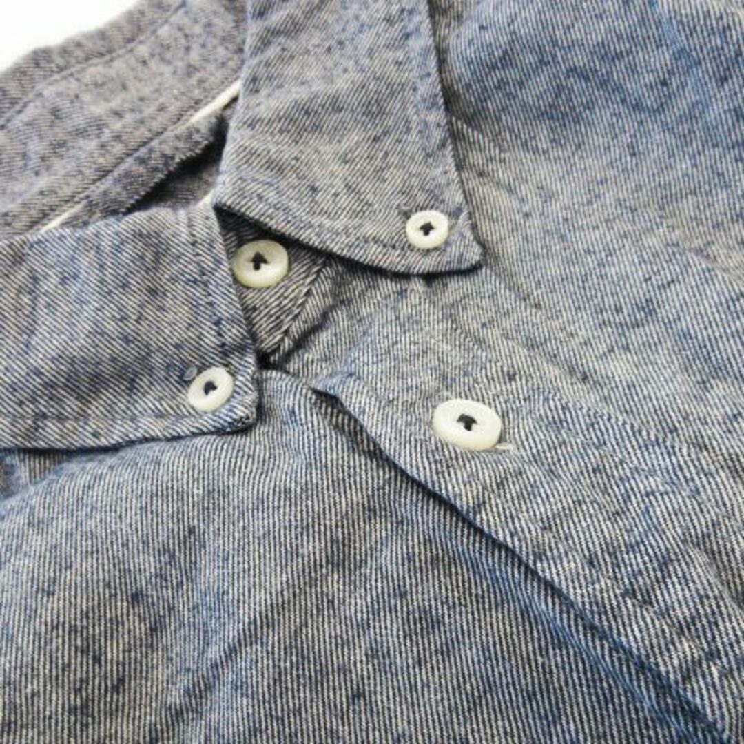 ikka(イッカ)のイッカ ネルシャツ ボタンダウン コットン 長袖 ふんわり カジュアル M 紺 メンズのトップス(シャツ)の商品写真