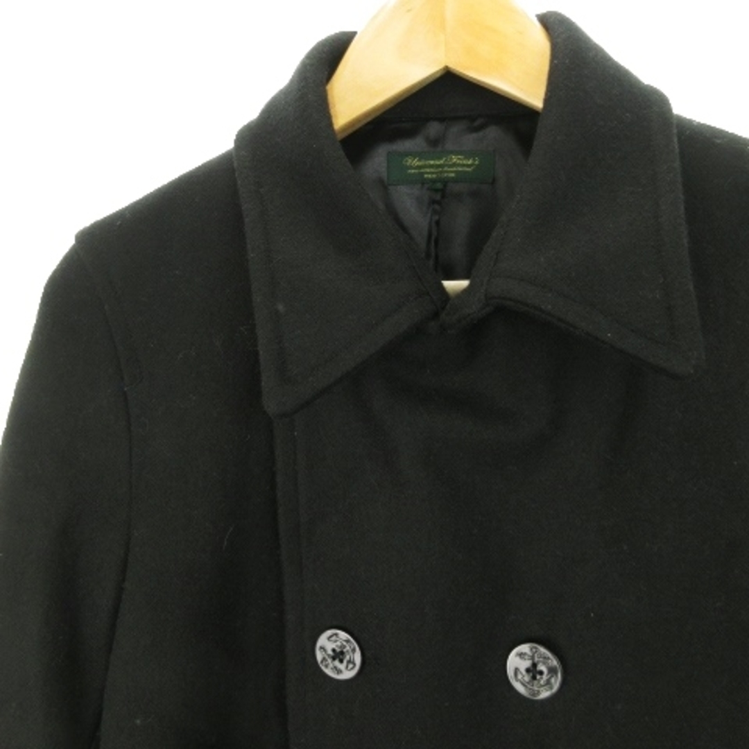 フリークスストア Pコート ピーコート ダブル ショート丈 メルトン生地 S 黒 メンズのジャケット/アウター(ピーコート)の商品写真