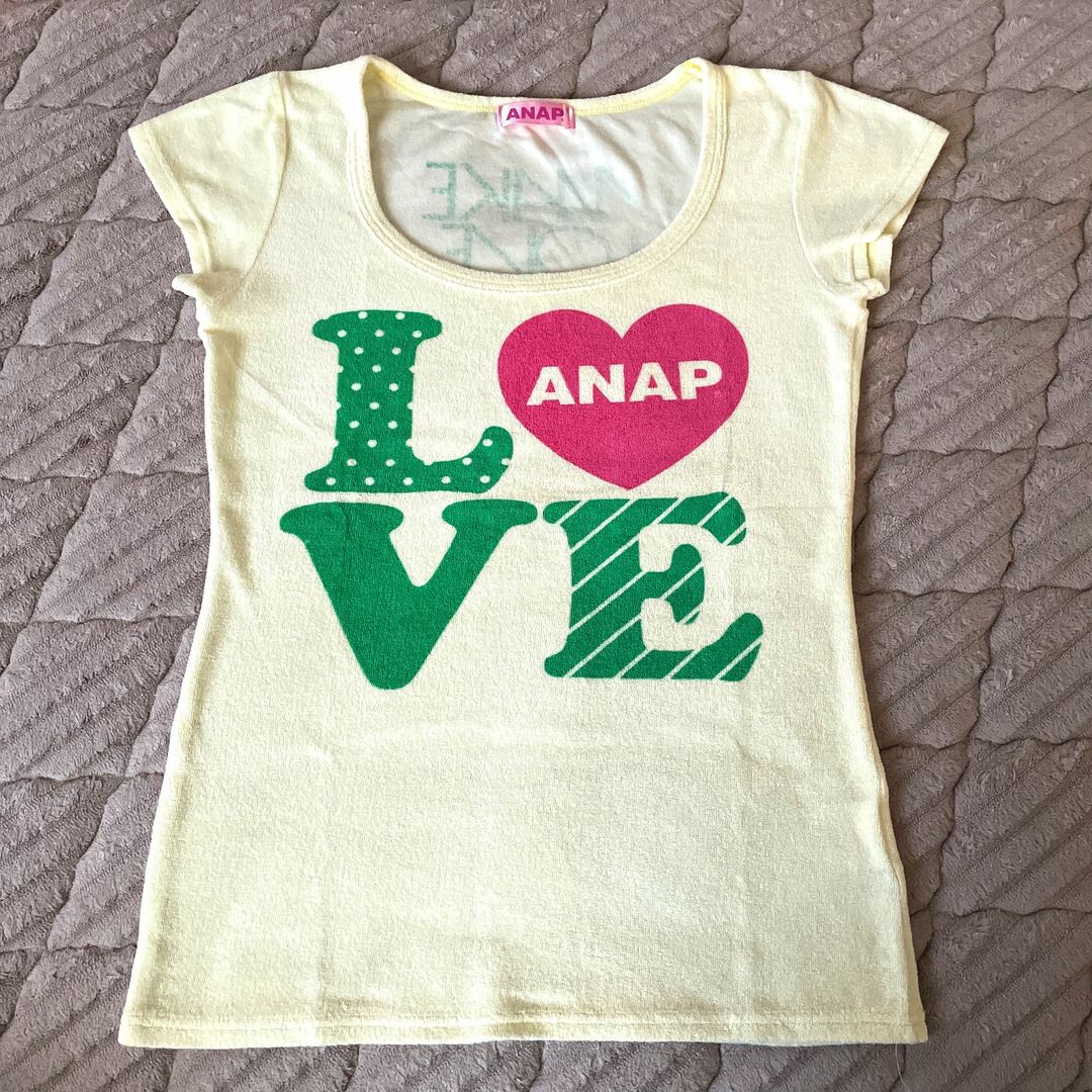 ANAP(アナップ)のTシャツ　ANAP タオル地 レディースのトップス(Tシャツ(半袖/袖なし))の商品写真
