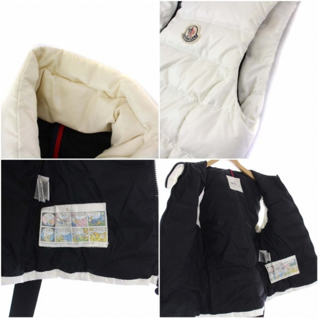 MONCLER - モンクレール ダウンベスト スタンドカラー ジップアップ ... MONCLER モンクレール ダウンジャケット/ダウンベスト 1(S位) 白