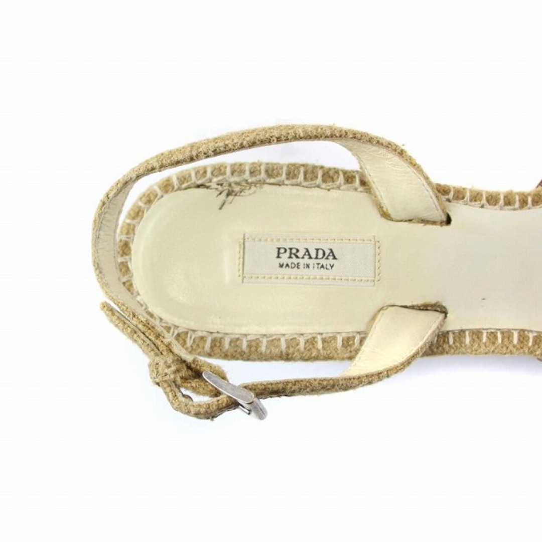 プラダ　PRADA ストラップサンダル　フラワーソール