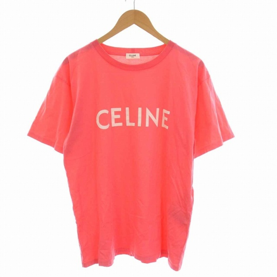 CELINE ルーズTシャツ コットンジャージー カットソー 半袖 S ピンク | フリマアプリ ラクマ