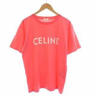 セリーヌ(celine)のCELINE ルーズTシャツ コットンジャージー カットソー 半袖 S ピンク(Tシャツ/カットソー(半袖/袖なし))