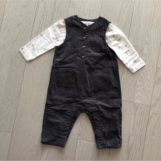 ザラ(ZARA)のZARA Baby ロンパース 9-12m 80cm ロンT付き(ロンパース)