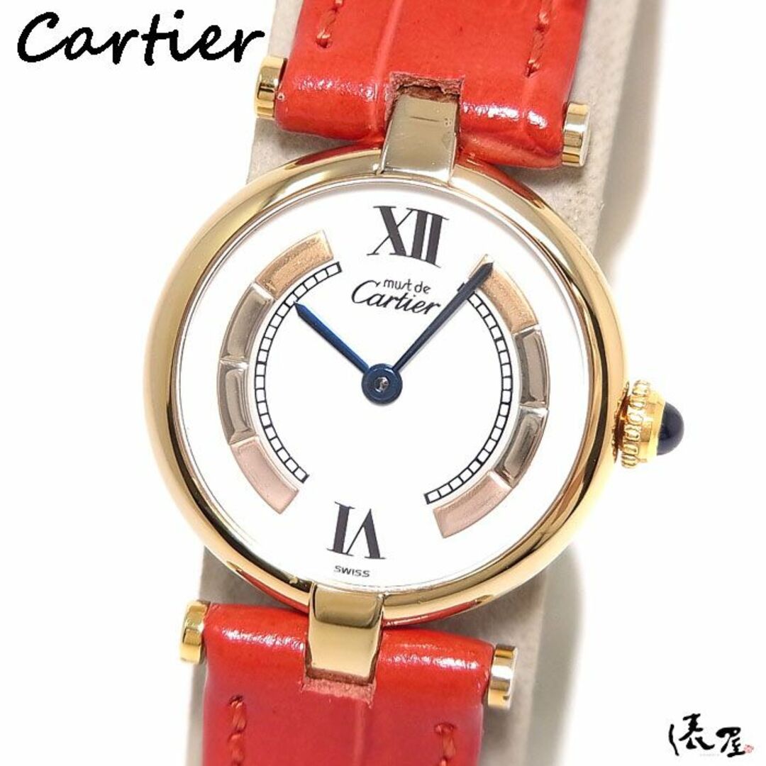 Cartier(カルティエ)の【極美品】カルティエ マストヴァンドーム SM トリニティ ヴィンテージ レディース Cartier 時計 腕時計 中古【送料無料】 レディースのファッション小物(腕時計)の商品写真