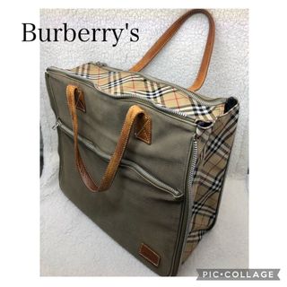 バーバリー(BURBERRY)のBurberry'sバーバリーズ　ヴィンテージ　ノバチェックトートバッグ三陽商会(トートバッグ)