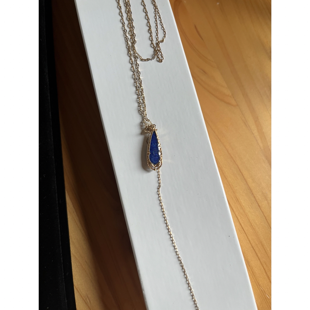 美品 人気 アガット agate K10 ロングネックレス ラピスラズリ 美品 人気 アガット agate K10 ロングネックレス ラピスラズリ
