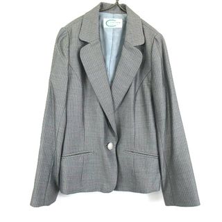 アザー(other)のカルヴェン CARVEN 1B シルク ウール混 ストライプ ジャケット 40(その他)