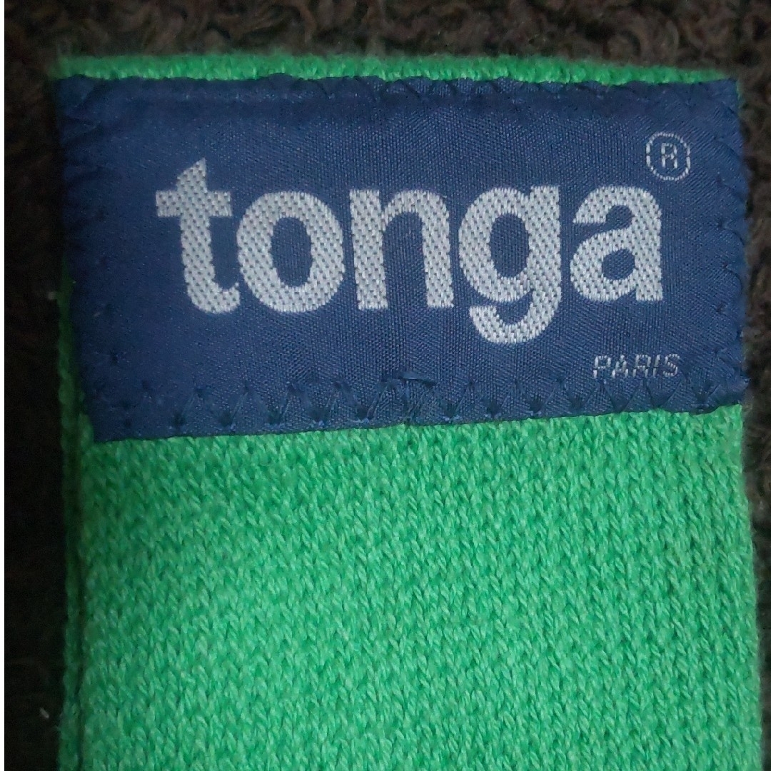 tonga(トンガ)のtonga　抱っこ紐　グリーン　Lサイズ キッズ/ベビー/マタニティの外出/移動用品(抱っこひも/おんぶひも)の商品写真