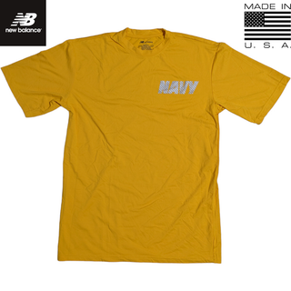 ニューバランス(New Balance)の日本未発売 USA製 NEW BALANCE イエロー ニット Tシャツ(Tシャツ/カットソー(半袖/袖なし))