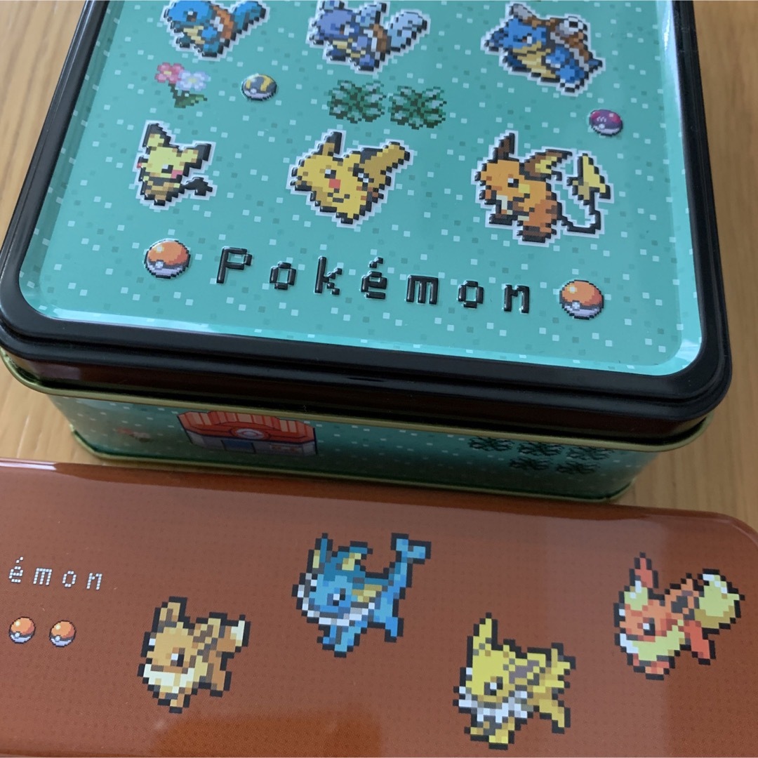 ポケモン(ポケモン)の空き缶　よくばりアソートボックス　イーブイ＆フレンズチョコレート⑤ 缶のみ　空缶 インテリア/住まい/日用品のインテリア小物(小物入れ)の商品写真