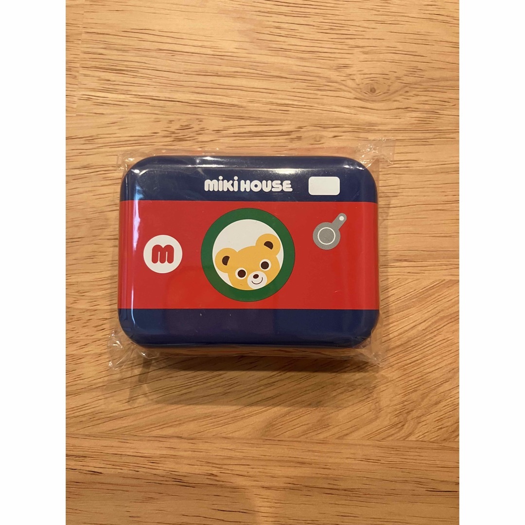 新品　mikiHOUSE 缶ケース　クリップ　文房具 キッズ/ベビー/マタニティのキッズ/ベビー/マタニティ その他(その他)の商品写真