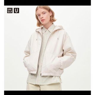 UNIQLO - UNIQLO U フーデッドジップアップブルゾンの通販 by UNIQLO - UNIQLO U フーデッドジップアップブルゾンの通販 by