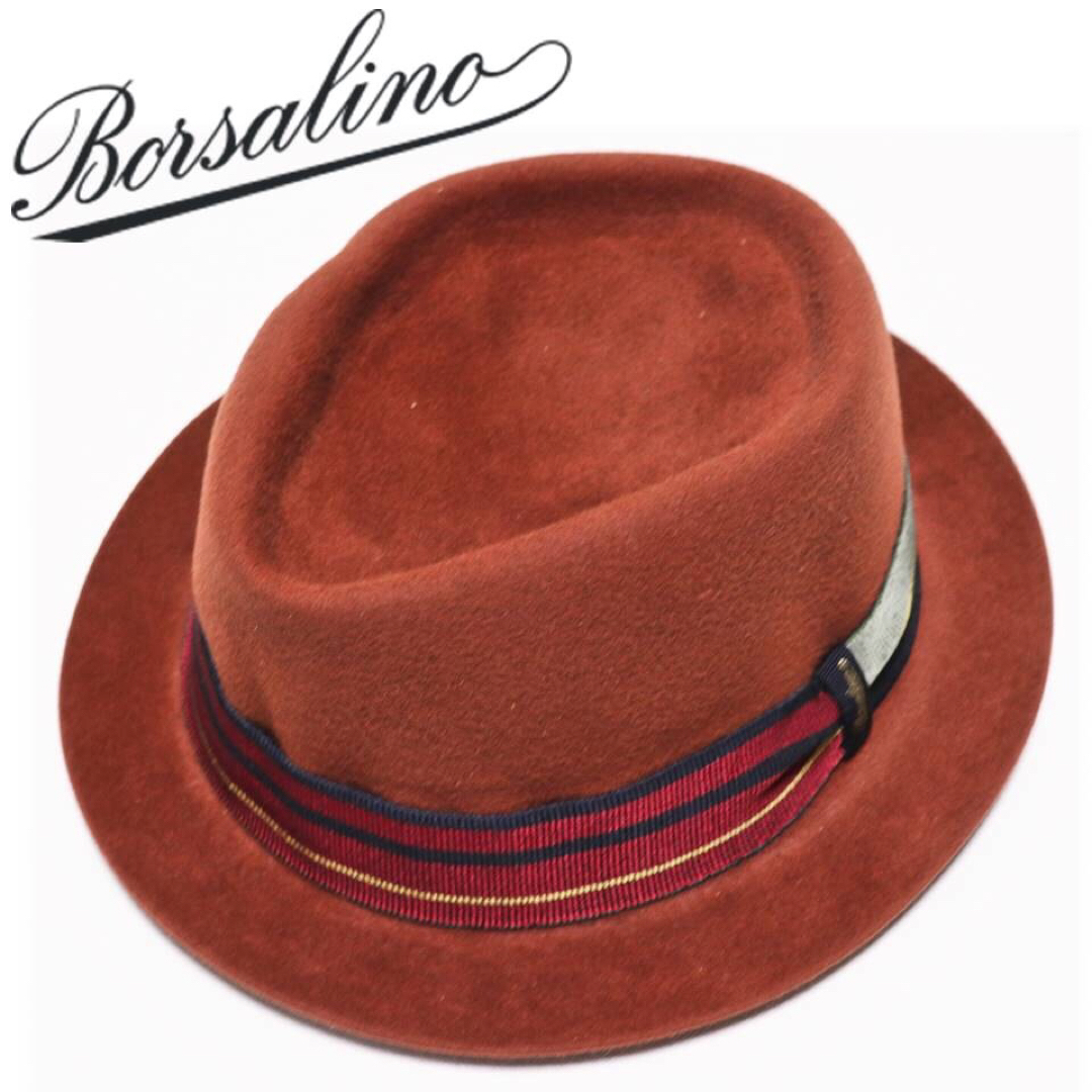 Borsalino(ボルサリーノ)の《ボルサリーノ》新品 イタリア製 高級ラビットファーフェルトハット 61(XL) メンズの帽子(ハット)の商品写真