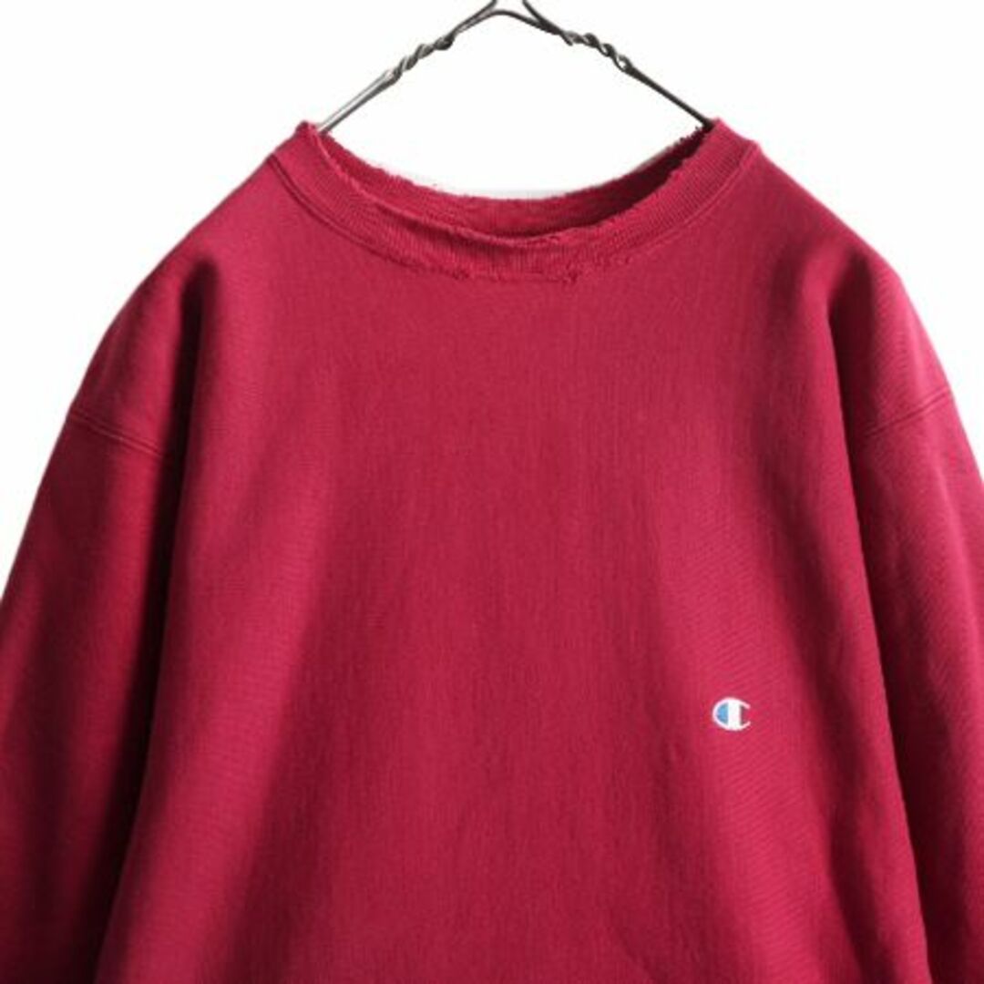 Champion(チャンピオン)の好雰囲気 90s USA製 チャンピオン リバースウィーブ スウェット XL 赤 メンズのトップス(スウェット)の商品写真