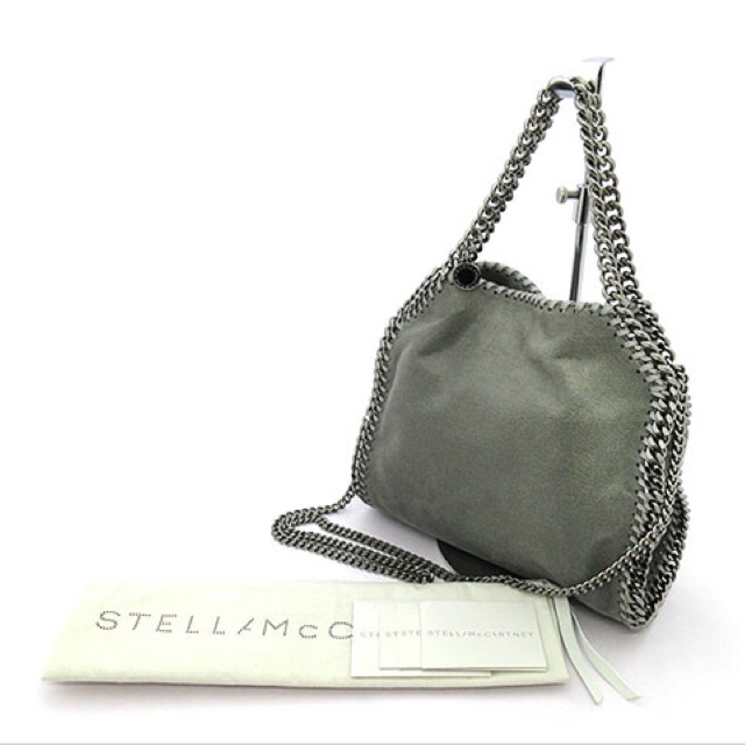 Stella McCartney(ステラマッカートニー)の美品 ステラマッカートニー STELLA McCARTNEY ファラベラ ミニトート 371223 W9132 グレー チェーン ハンドバッグ イタリア製 エコ レディースのバッグ(トートバッグ)の商品写真