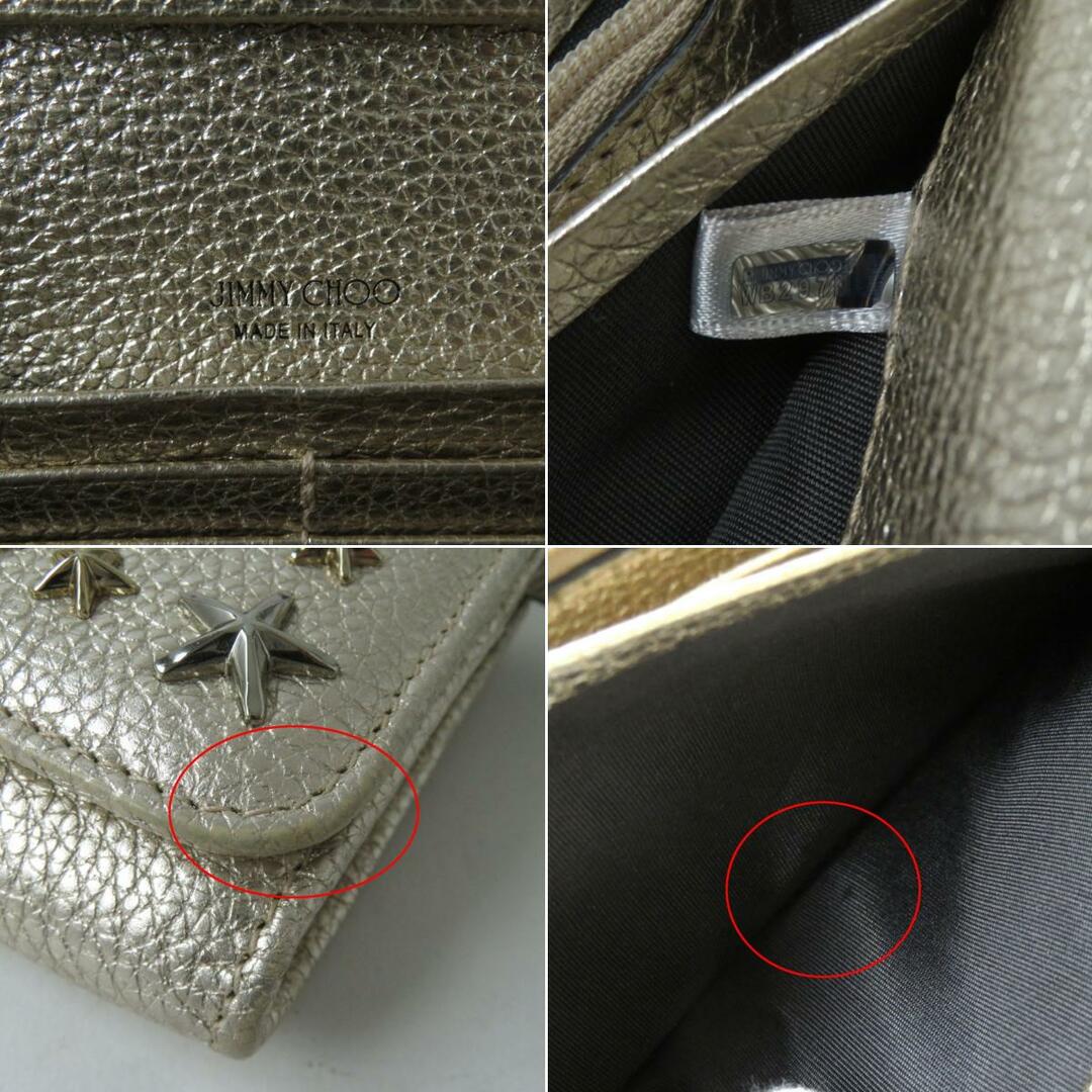JIMMY CHOO - 極美品☆ジミーチュウ NINO スタースタッズ付 二つ折り