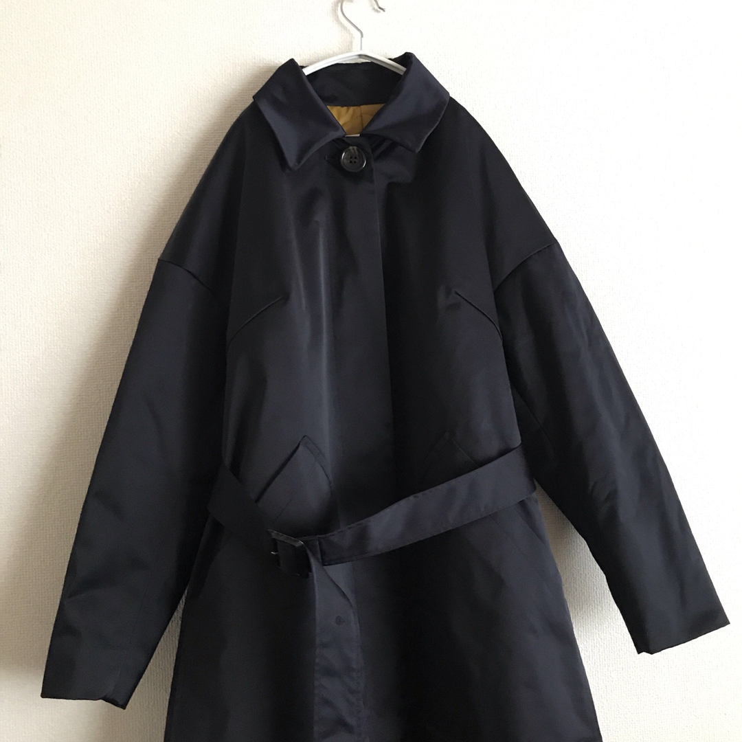 enfold エンフォルド22AW ウールボンディング ステンカラーフレア enfold エンフォルド22AW ウールボンディング ステンカラーフレア