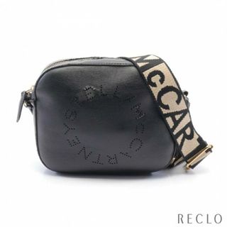 ステラマッカートニー(Stella McCartney)のMINI CAMERA BAG ステラロゴ ショルダーバッグ フェイクレザー ブラック(ショルダーバッグ)