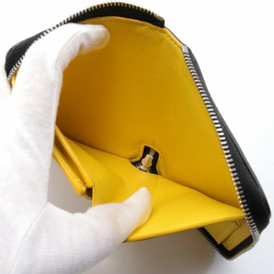 celine(セリーヌ)のミディアム ジップ アラウンド ウォレット ラウンドファスナー二つ折り財布 レザー ブラック レディースのファッション小物(財布)の商品写真