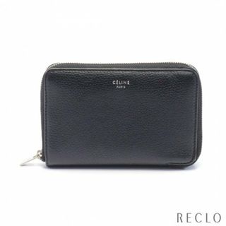 セリーヌ(celine)のミディアム ジップ アラウンド ウォレット ラウンドファスナー二つ折り財布 レザー ブラック(財布)