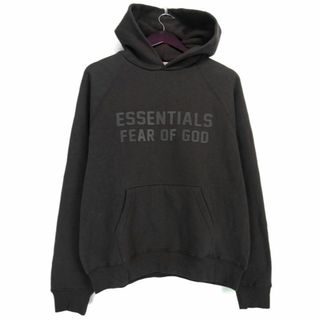 ESSENTIALS　ロゴパーカー　モカ　XL