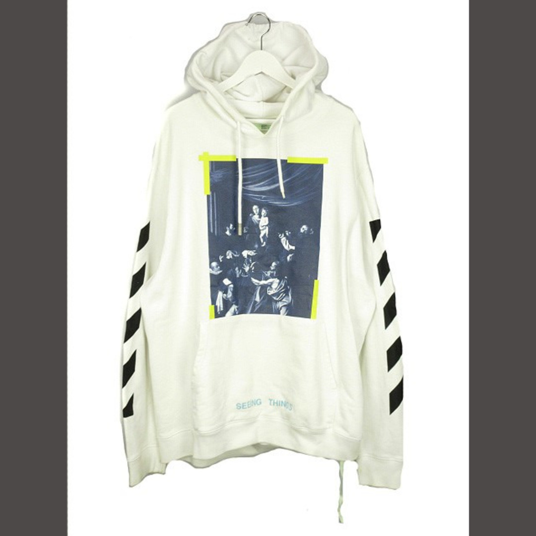 最終処分セール オフホワイト DIAG CARAVAGGIO HOODIE ウェット