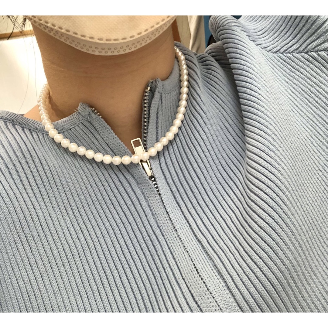 アコヤパール　真珠　6.0-6.5mm 乳白色　ネックレス　18673907