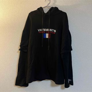 vetements メタルロゴパーカー XSサイズ