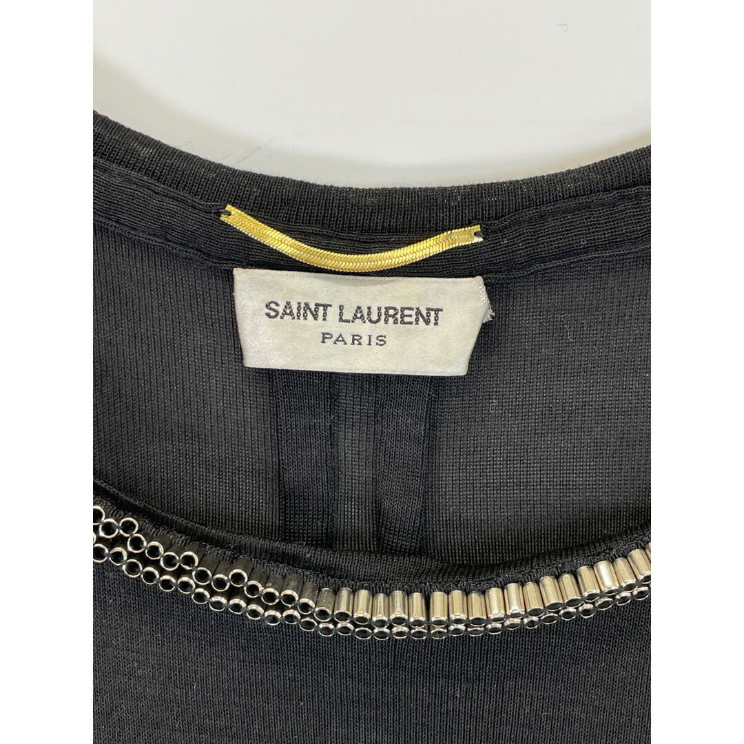 Saint Laurent(サンローラン)のサンローランパリ 【国内正規】338118 シルク100％ 半袖Tシャツ/ S レディースのトップス(Tシャツ(半袖/袖なし))の商品写真