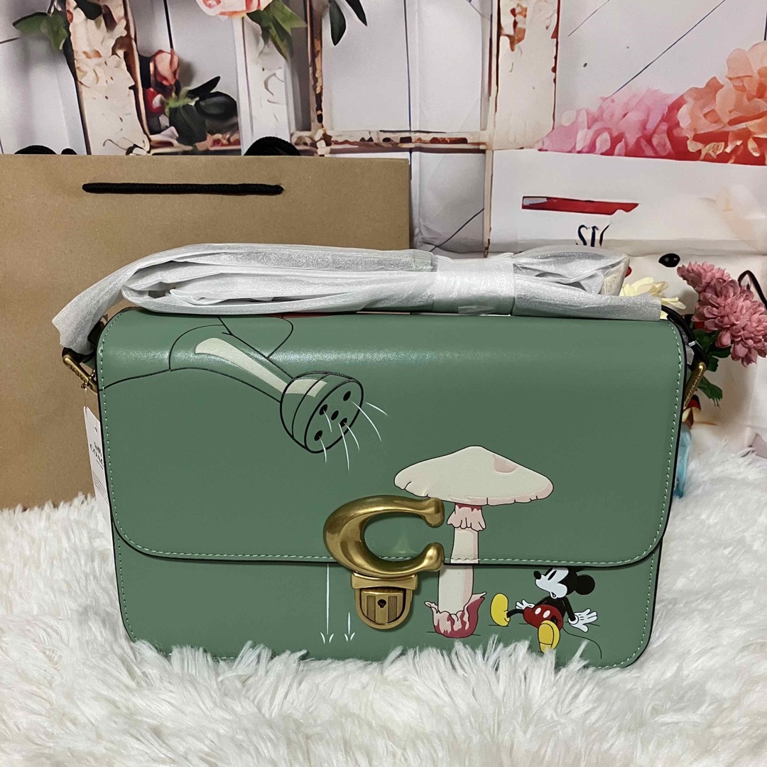 コーチ　COACH　スタジオ　ショルダー　ミッキーマウスコラボ　新品未使用