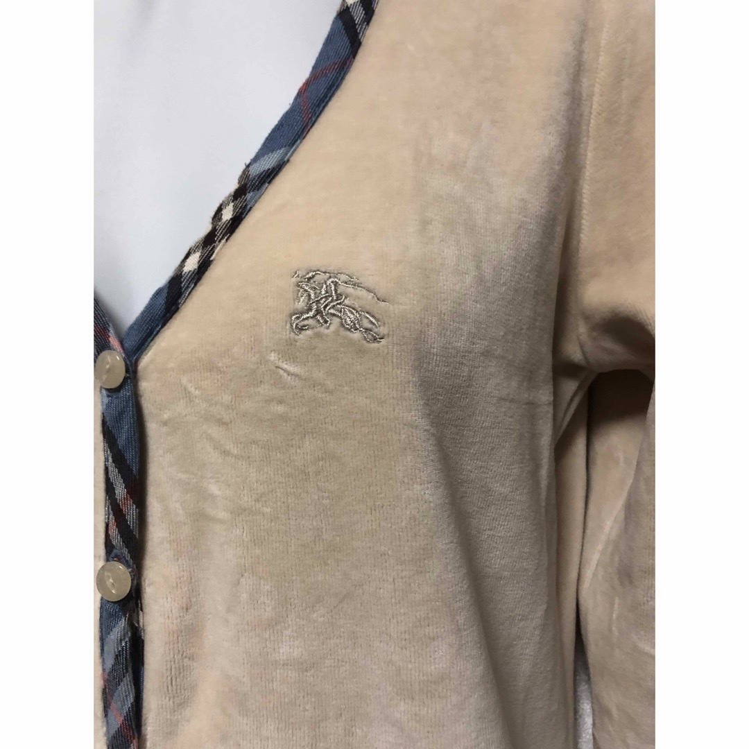 BURBERRY(バーバリー)のBURBERRY LONDON ベロア調カーディガン レディースのトップス(カーディガン)の商品写真