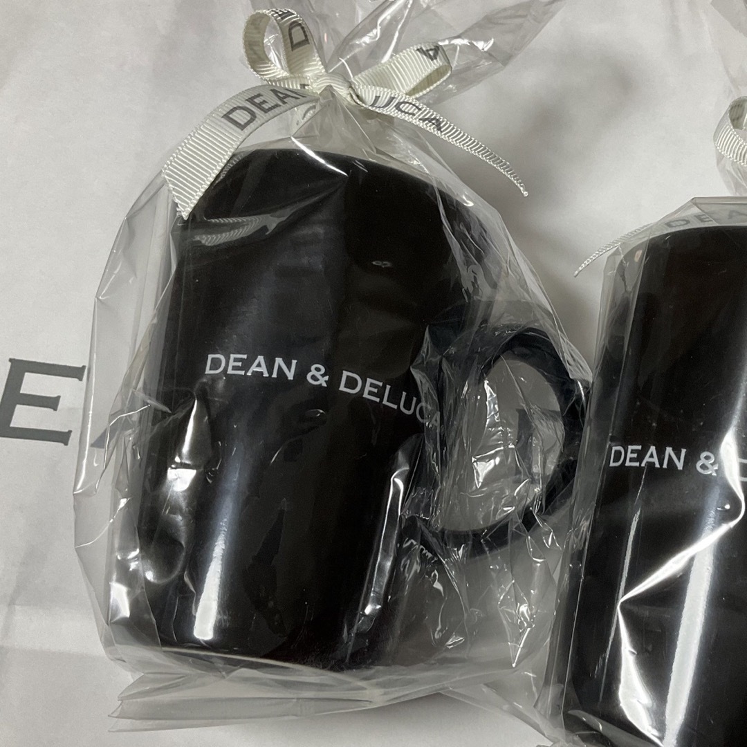 DEAN & DELUCA(ディーンアンドデルーカ)のDEAN&DELUCA ラテマグ ブラック BLACK 2点 プレゼント インテリア/住まい/日用品のキッチン/食器(グラス/カップ)の商品写真