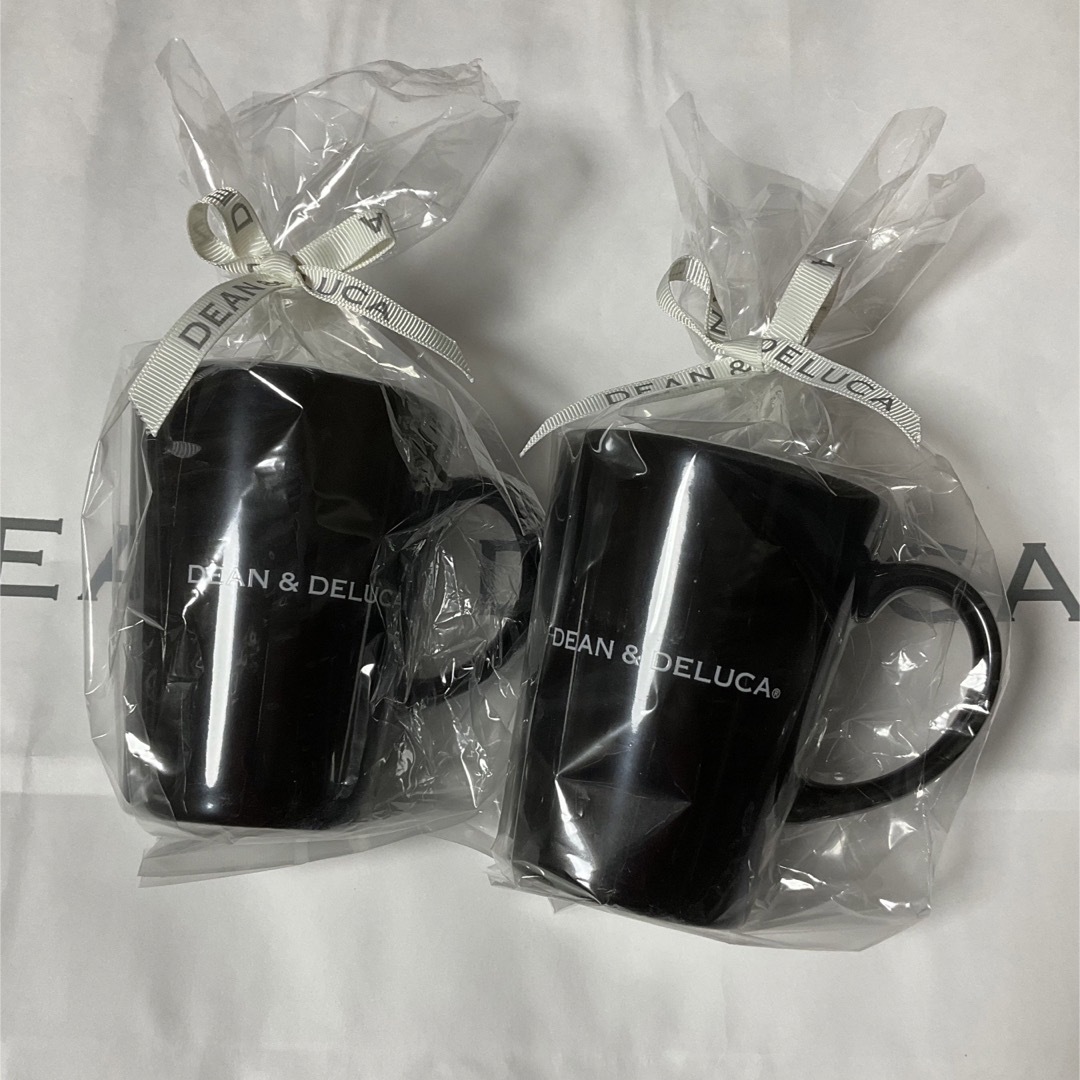 DEAN & DELUCA(ディーンアンドデルーカ)のDEAN&DELUCA ラテマグ ブラック BLACK 2点 プレゼント インテリア/住まい/日用品のキッチン/食器(グラス/カップ)の商品写真