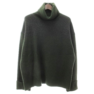 ピーエスポールスミス ニット セーター タートルネック 緑 グレー XL ■SM(ニット/セーター)