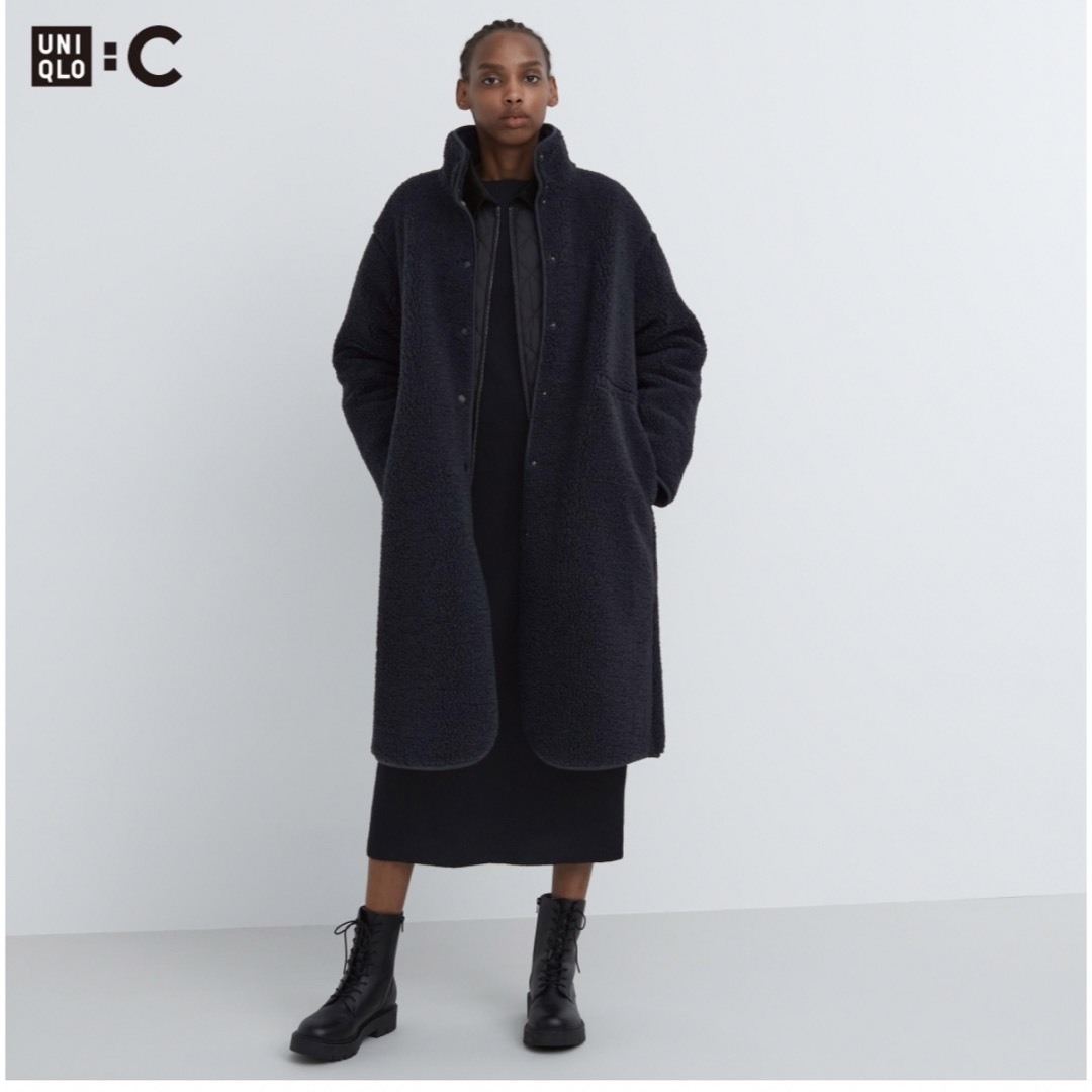 ユニクロC ボアフリーススタンドカラーコート UNIQLO : C ユニクロシー