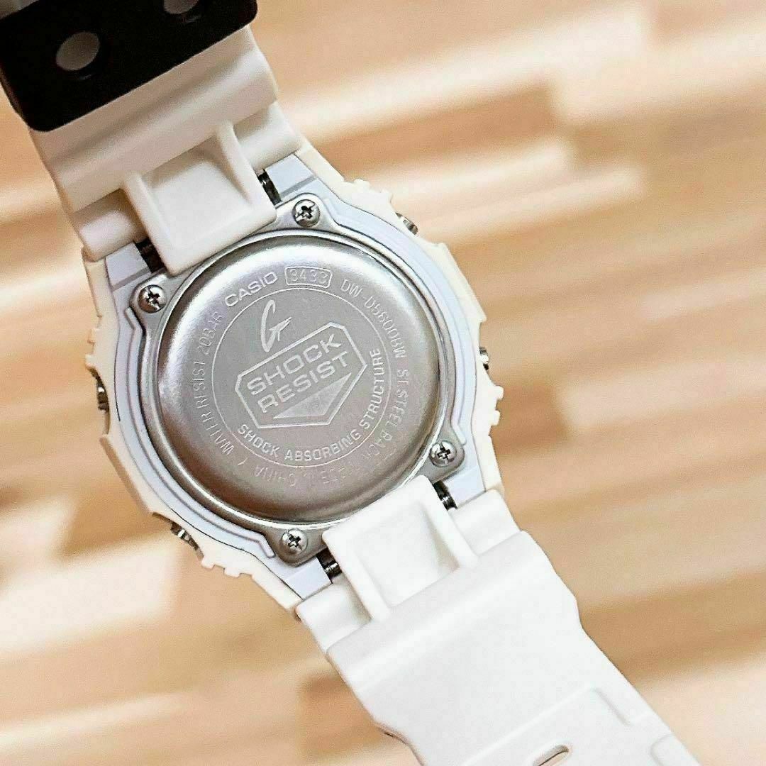 レア/廃番【カシオ】ジーショック ゼブラ柄 腕時計 DW-5600BW 黒×白