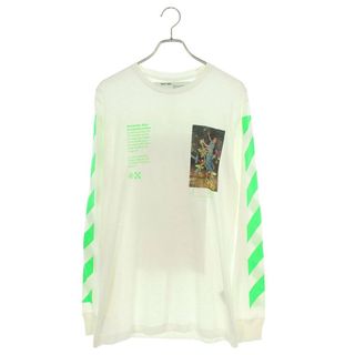 OFF-WHITE オフホワイト 20SS Tie Dye S/S Slim Tee タイダイショートスリーブスリムTシャツ 半袖カットソー ロゴ OMAA083S20185020 グリーン