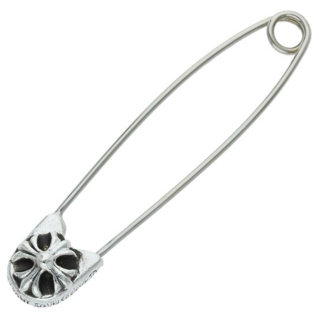 クロムハーツ  SAFETY PIN LG/ラージセーフティピン シルバーネックレストップ メンズ LARGE