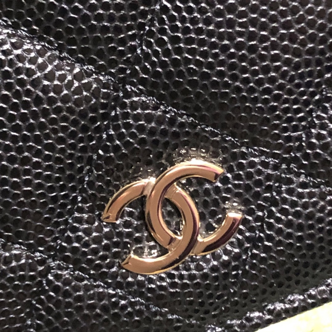 CHANEL(シャネル)のCHANEL シャネル マトラッセ キャビアスキン コインケース カードケース レディースのファッション小物(コインケース)の商品写真