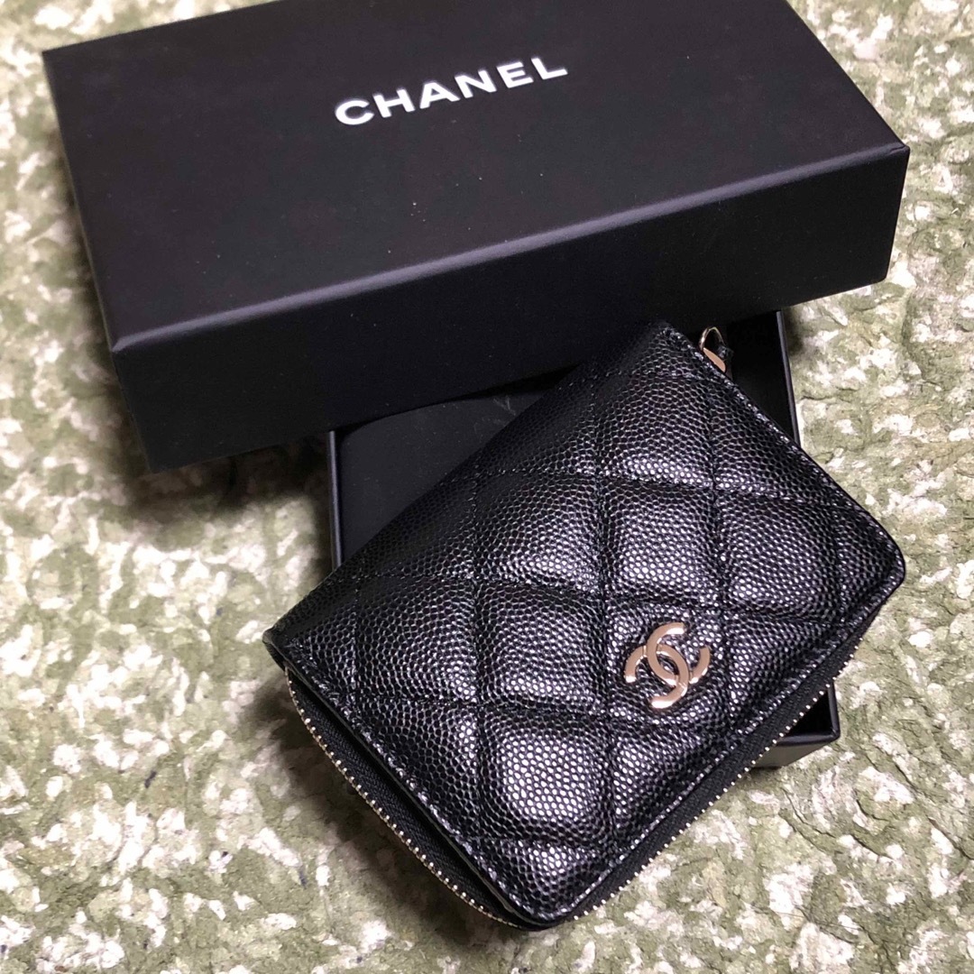 CHANEL - CHANEL シャネル マトラッセ キャビアスキン コインケース ...