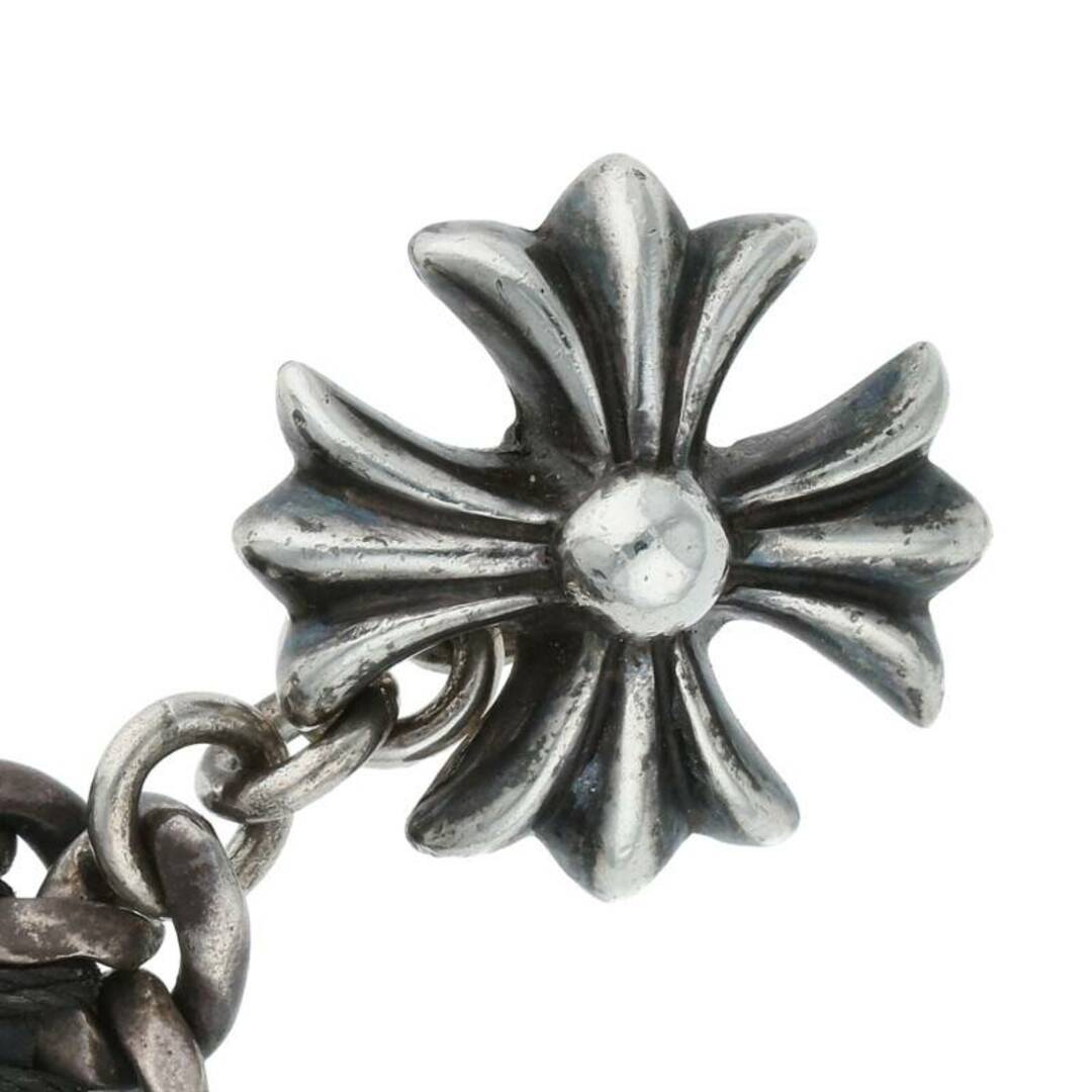 Chrome Hearts(クロムハーツ)のクロムハーツ  CHN LTHR PLS/CHプラスチェーン レザーブレスレット メンズ メンズのアクセサリー(ブレスレット)の商品写真