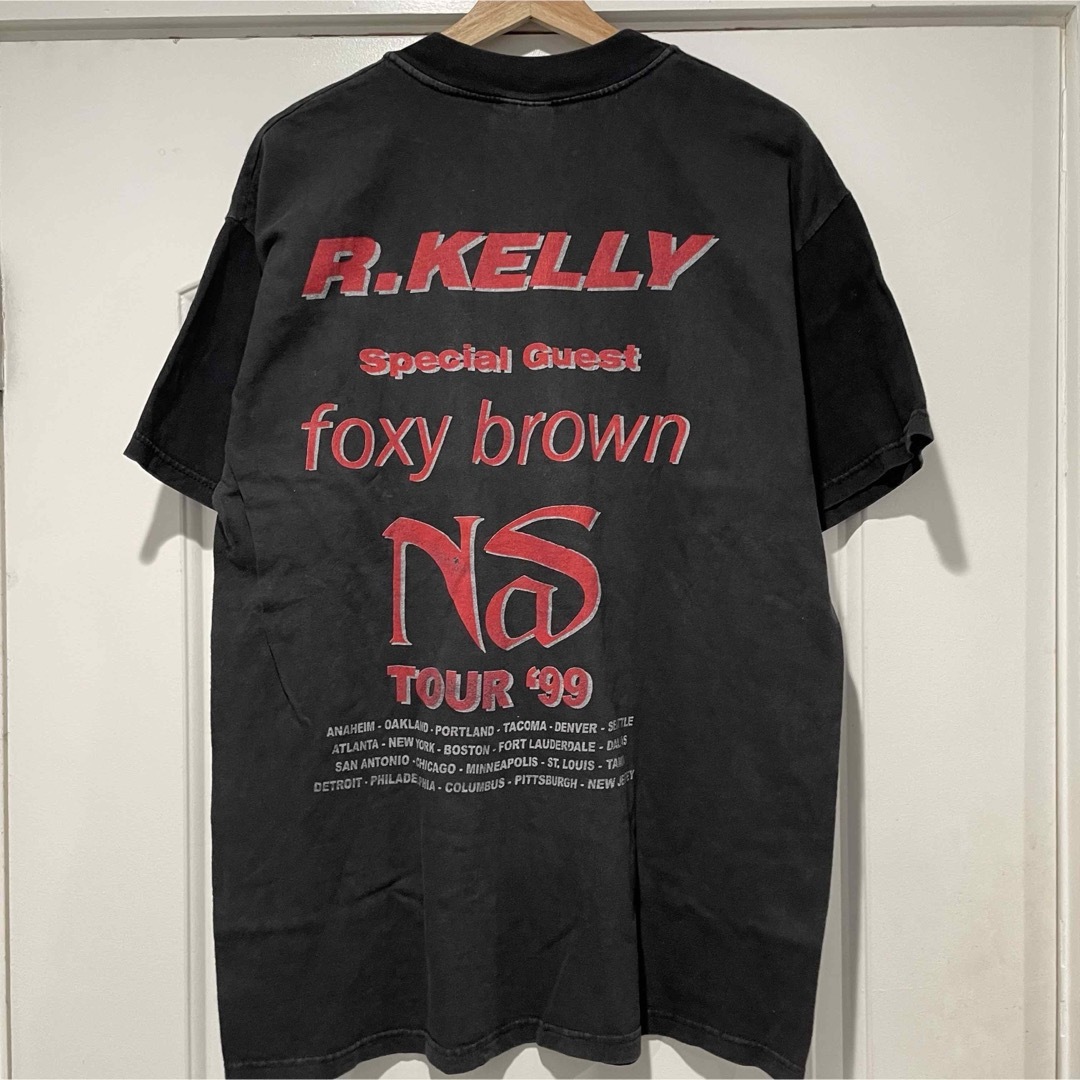 R kelly R tour 1999 Tシャツ Nas vintage