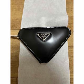 プラダ(PRADA)のPRADA プラダ 1TL433 トライアングル ミニポーチ ブラック(ポーチ)