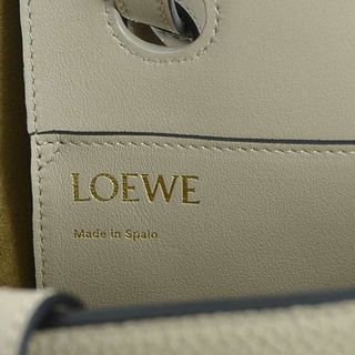 ロエベ LOEWE ハンドバッグ ショルダーバッグ アナグラム グレインカーフレザー ライトベージュ レディース A717S72X3 送料無料【中古】  99760f