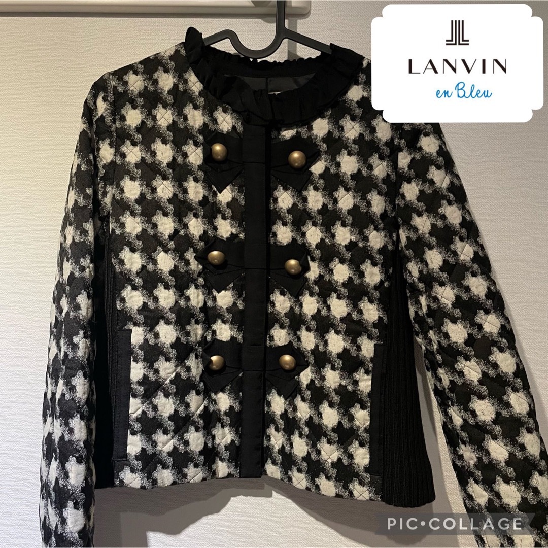 LANVIN en Bleu - 【未使用】ランバンオンブルー ダウン ショート 薄手