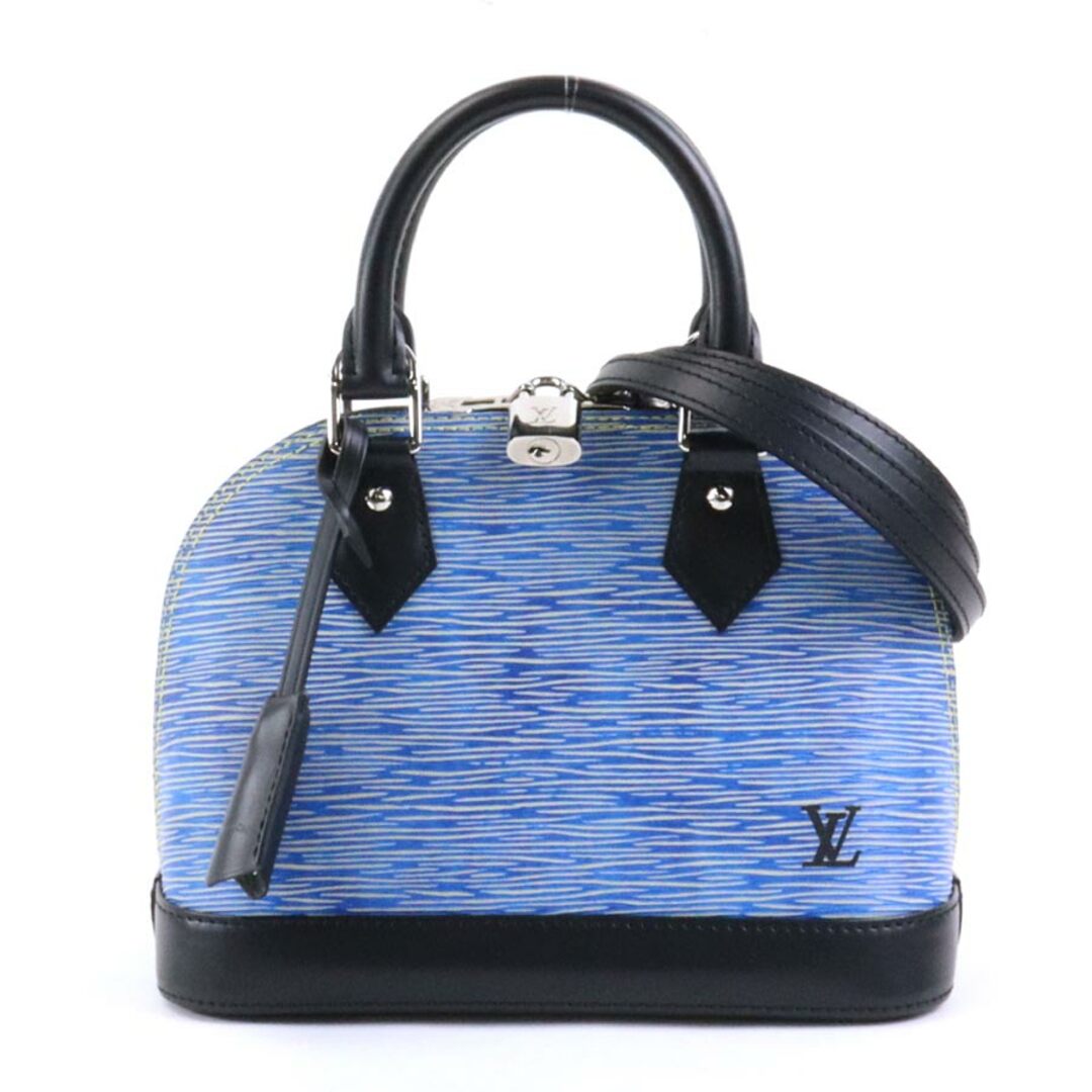 ファスナー式開閉ポケットx1ルイ ヴィトン LOUIS VUITTON ハンドバッグ ショルダーバッグ エピ デニム アルマBB エピレザー デニムブルー レディース M41437 送料無料 99764f