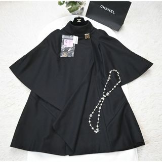 シャネル(CHANEL)の★CHANEL★未使用タグ★グリポア★カシミヤ★ケープコート(ロングコート)