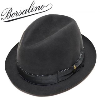 ボルサリーノ(Borsalino)の《ボルサリーノ》新品 イタリア製 高級ビーバーファーフェルトハット 60(L)(ハット)